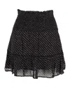 Ganni Mini Skirt In Black Viscose In Black
