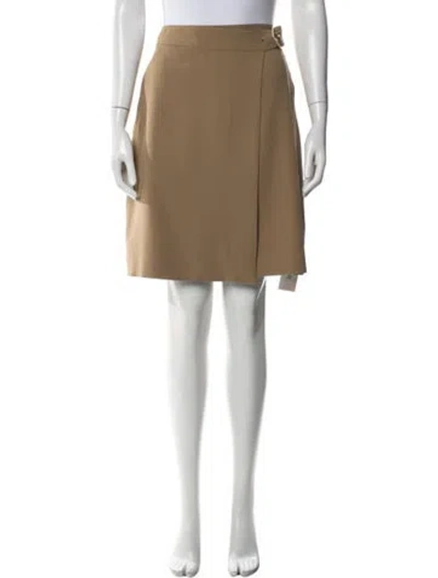 Pre-owned Ganni Mini Skirt In Neutral