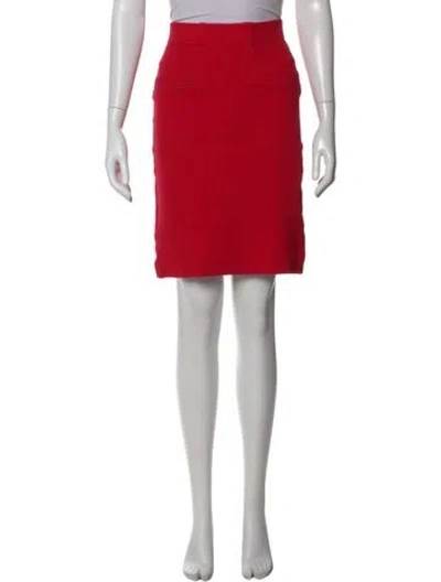 Pre-owned Ganni Mini Skirt In Red