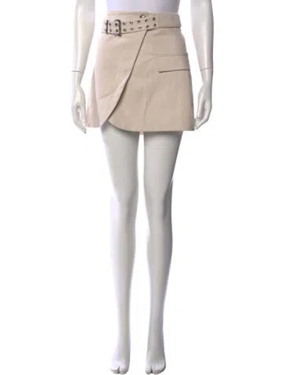 Pre-owned Ganni Mini Skirt W/ Tags In Brown