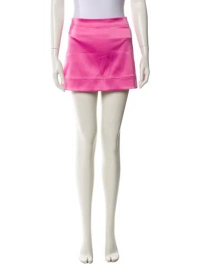 Pre-owned Ganni Mini Skirt In White