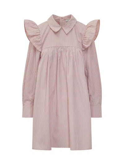 Ganni Mini Suit With Vothent For Effortless Elegance In Chalk Pink