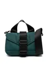 Ganni Mini Tech Satchel Bag In Green