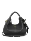 Ganni Mini Textured Leather Tote Bag