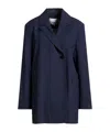 Ganni Minimalist Single-breasted Blazer In Blue