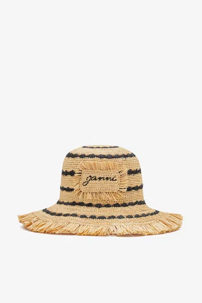 Ganni Mixed Bucket Hat In Multi