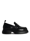 GANNI BLACK LEATHER LOAFERS