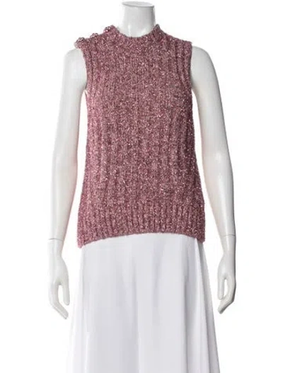 Pre-owned Ganni Mock Neck Sweater