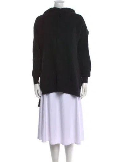 Pre-owned Ganni Mock Neck Sweater In Black
