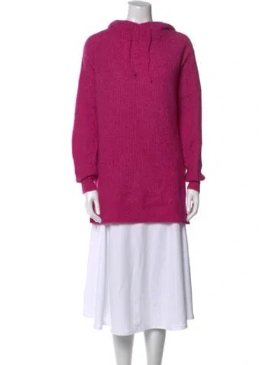 Pre-owned Ganni Mock Neck Sweater W/ Tags In Pink