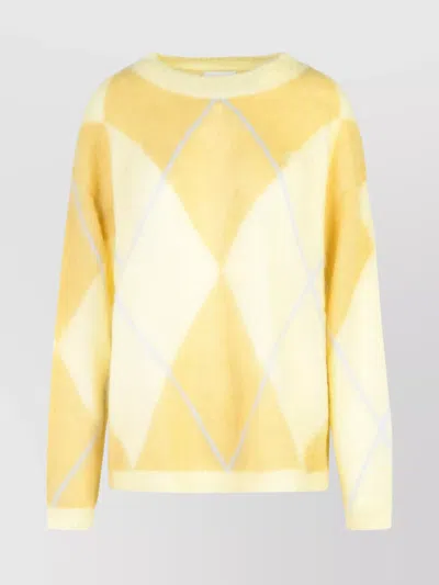 GANNI MOHAIR BLEND CREW NECK SWEATER