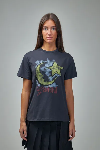 GANNI MOONLIGHT RELAXED T-SHIRT