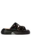 Ganni Women's "mule" Sandals In Black