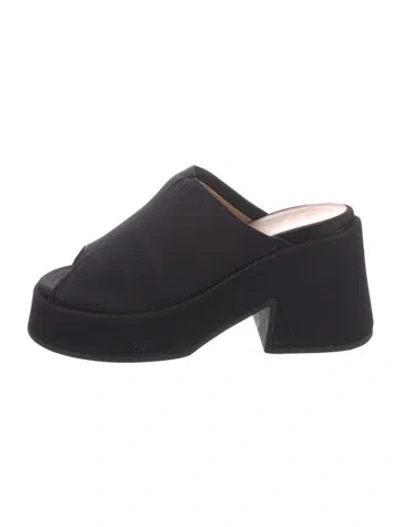Pre-owned Ganni Mules In Black