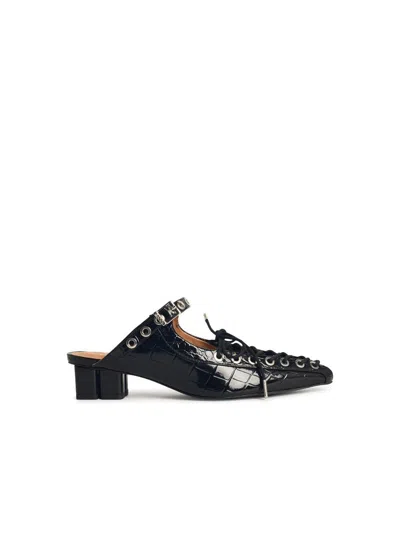 GANNI GANNI MULES WITH LACES