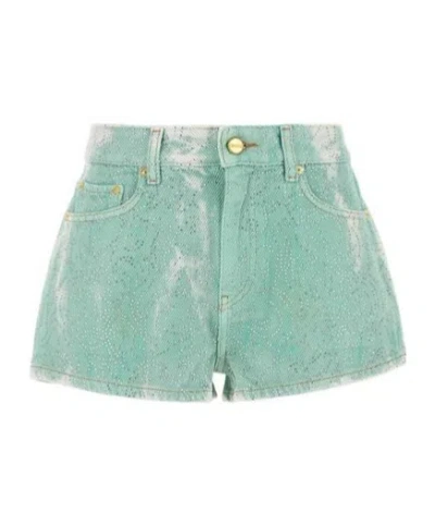 GANNI MULTI-POCKET DENIM SHORTS