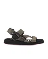 Ganni Performance Webbing Sandals In Black