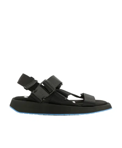 Ganni Multi-strap Sandals In Black