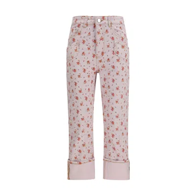 Ganni Multicolor Cotton Casual Pants
