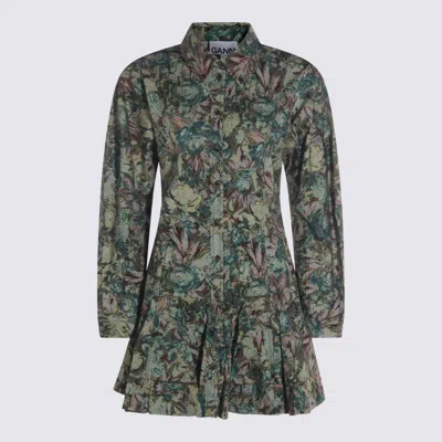 GANNI MULTICOLOR COTTON DRESS