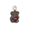 Ganni Women Teddy Bear Keyring In Brown
