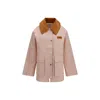 Ganni Multicolor Polyester Full-length Jacket In Neutral