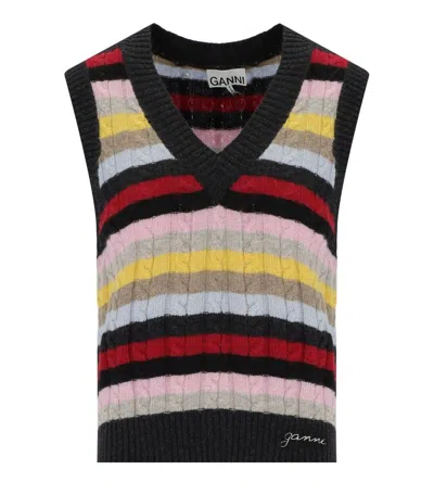 Ganni Multicolor Striped Vest