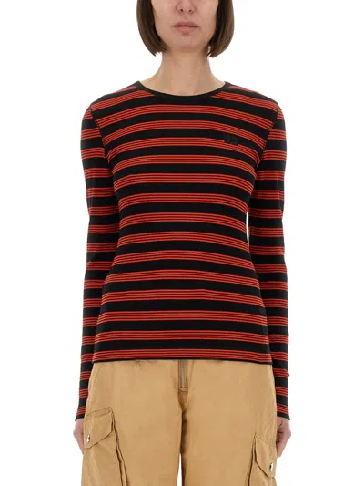 GANNI GANNI MULTICOLOUR ORGANIC COTTON T-SHIRTS