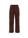 Ganni Multi-pocket Cargo Pants In Brown