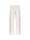 Ganni Multi-pocket Cargo Pants In White