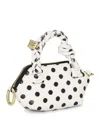 Ganni Nano Bou Bag Print Dots In Egret
