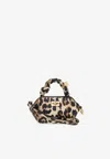 Ganni Nano  Bou Leopard Print Pouch