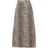 Ganni Leopard Print Long Skirt