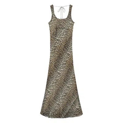 GANNI GANNI NEUTRALS DRESSES - DAY DRESSES WOMEN