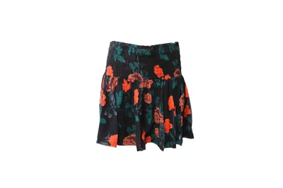 Ganni Newman Georgette Skirt In Black Viscose