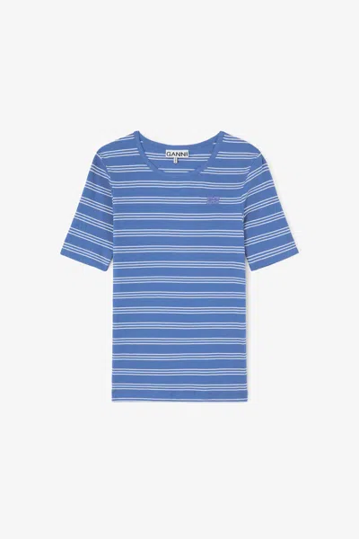 Ganni Nouvean Navy T-shirt