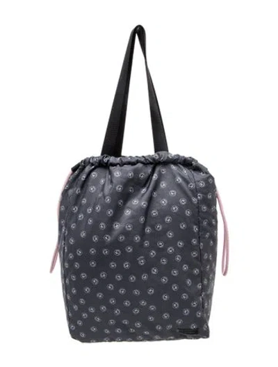 Pre-owned Ganni Nylon Backpack In Gray