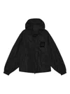 Ganni Nylon Blouson Jacket In Black
