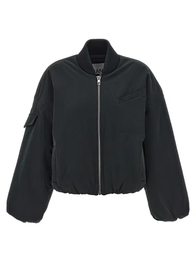 GANNI NYLON BOMBER JACKET