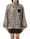 Ganni Leopard Raincoat Jacket In Multi