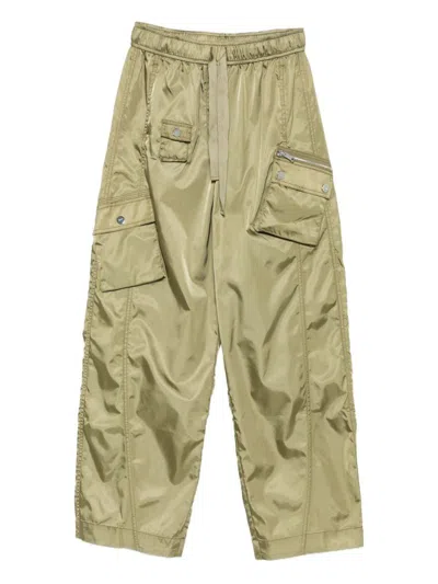 GANNI GANNI NYLON OVERSIZE TROUSERS