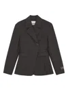 Ganni Black Striped Blazer