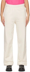 Ganni Track Pants Aus Fleece Aus Einer Baumwollmischung In 135 Egret