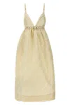 Ganni 'off-white Stripe Strap' Dress