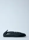 Ganni Women Oleatex Ballerina Flats In Black