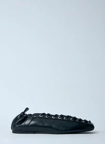 GANNI OLEATEX BALLERINA FLATS