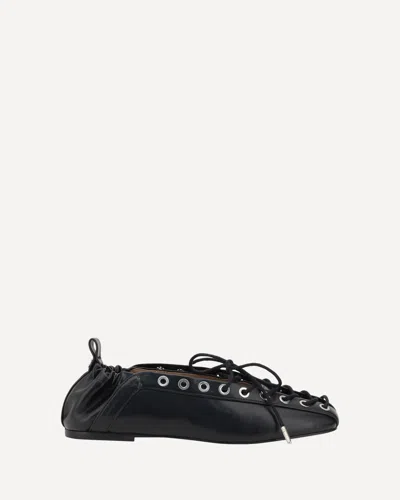 GANNI OLEATEX BALLERINAS
