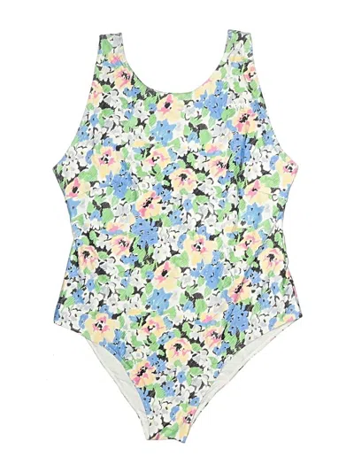 Pre-owned Ganni One Piece Swimsuit In Blue