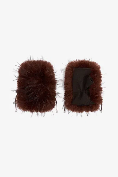 Ganni One Size In Chocolate Brown