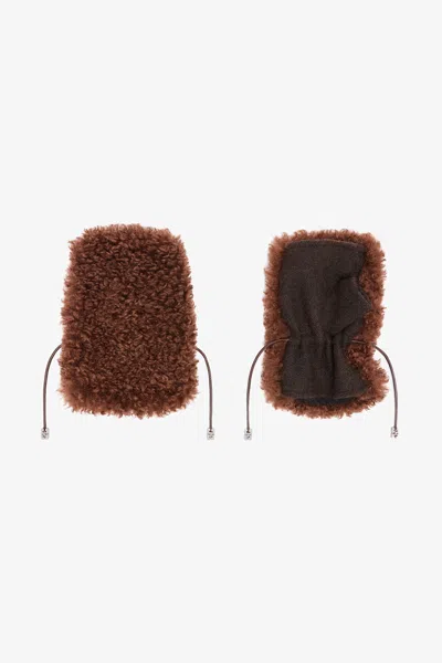 Ganni One Size In Chocolate Brown